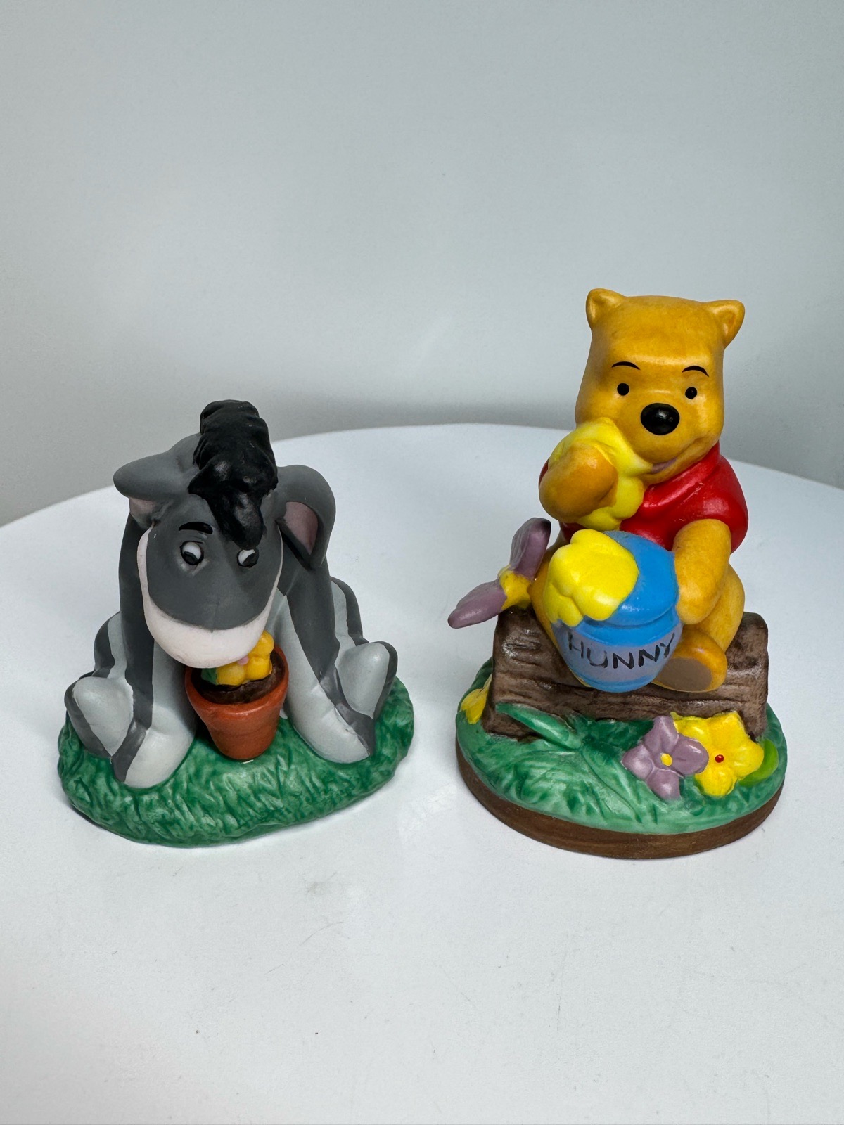 Disney Grolier Winnie the Pooh & Eeyore Porcelain Figurines Sri Lanka