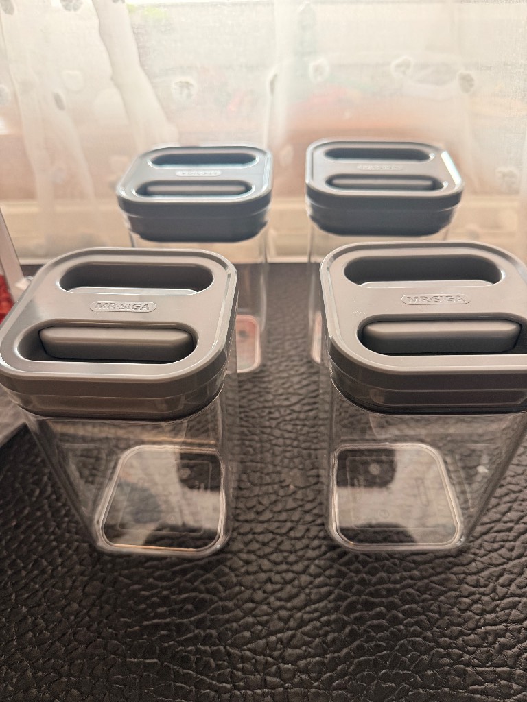 4 Pack Airtight Food Storage Containers Kitchen Pantry Set