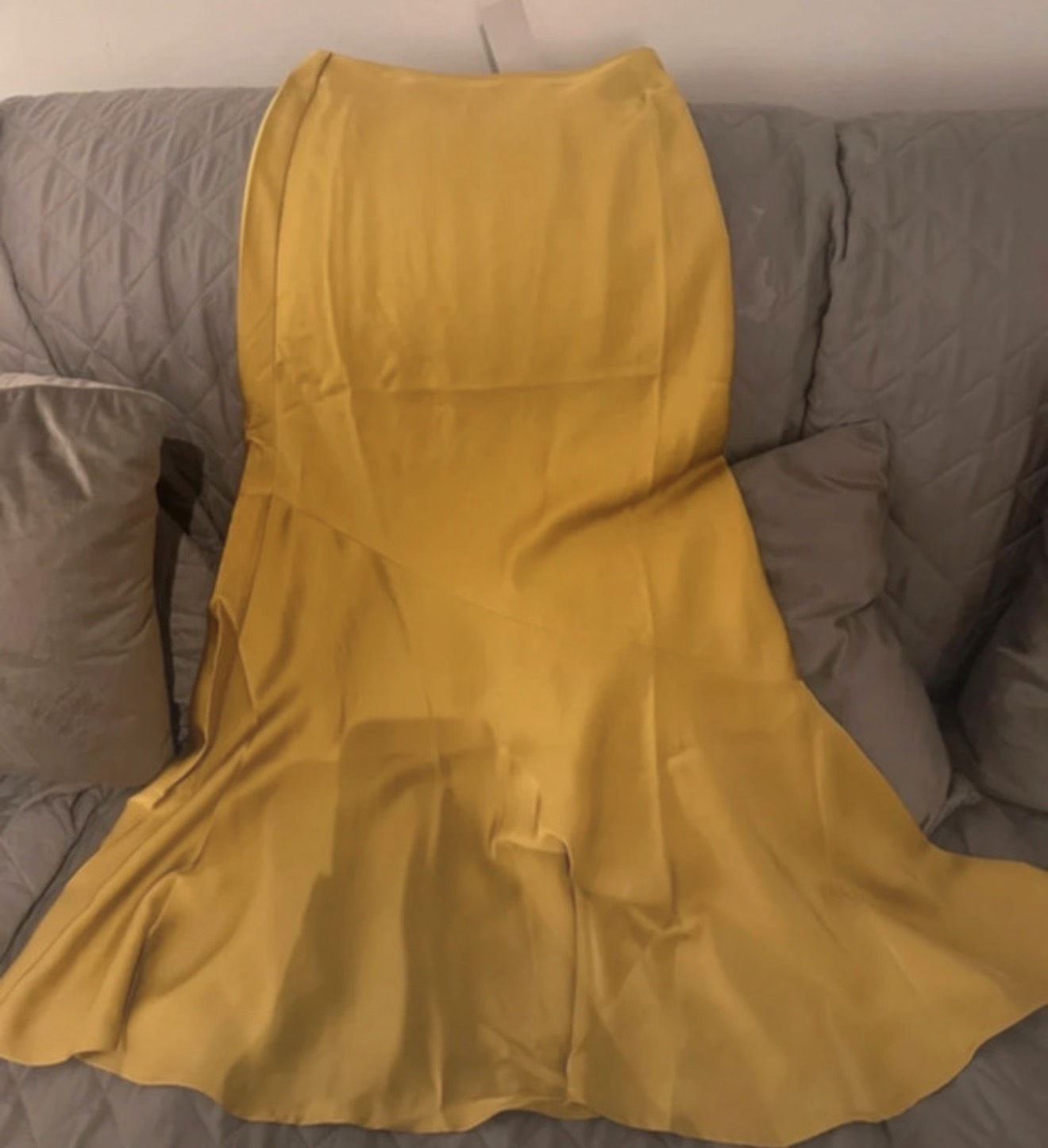Yellow/Chartreuse Size 8 Skirt Lucy Mecklenburgh
