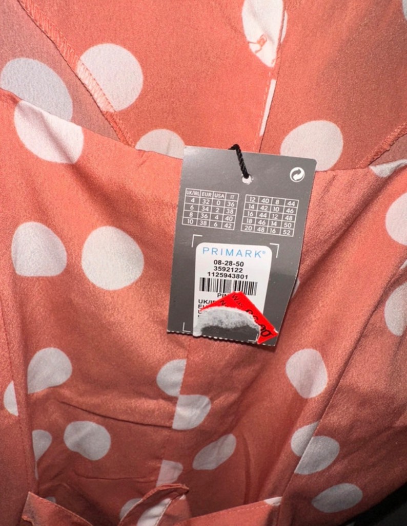 Coral/Pink Playsuit Size 10 Primark