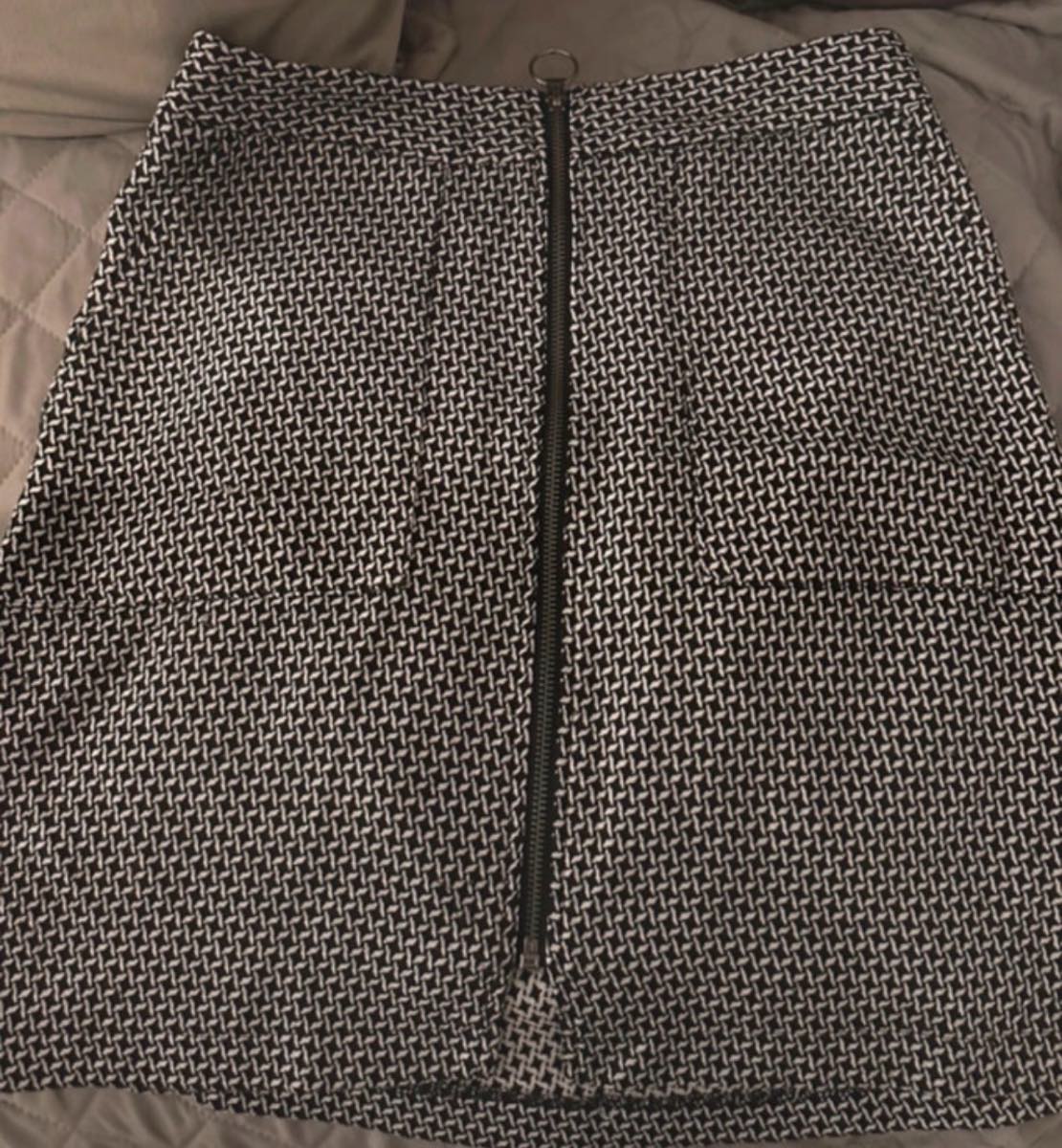 Black and White Mini Skirt Size 8