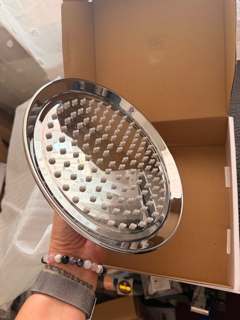 Large Chrome Rainfall Shower Head 228mm Stainless Steel