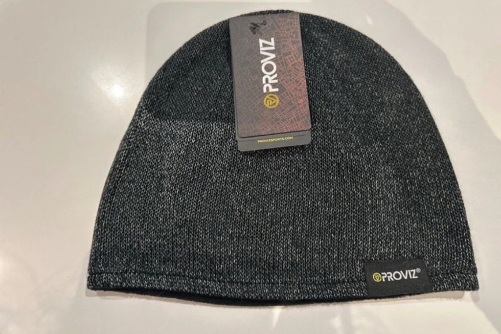 Proviz Reflective Fleece Lined Running knitted Beanie, Black, One Size, new
