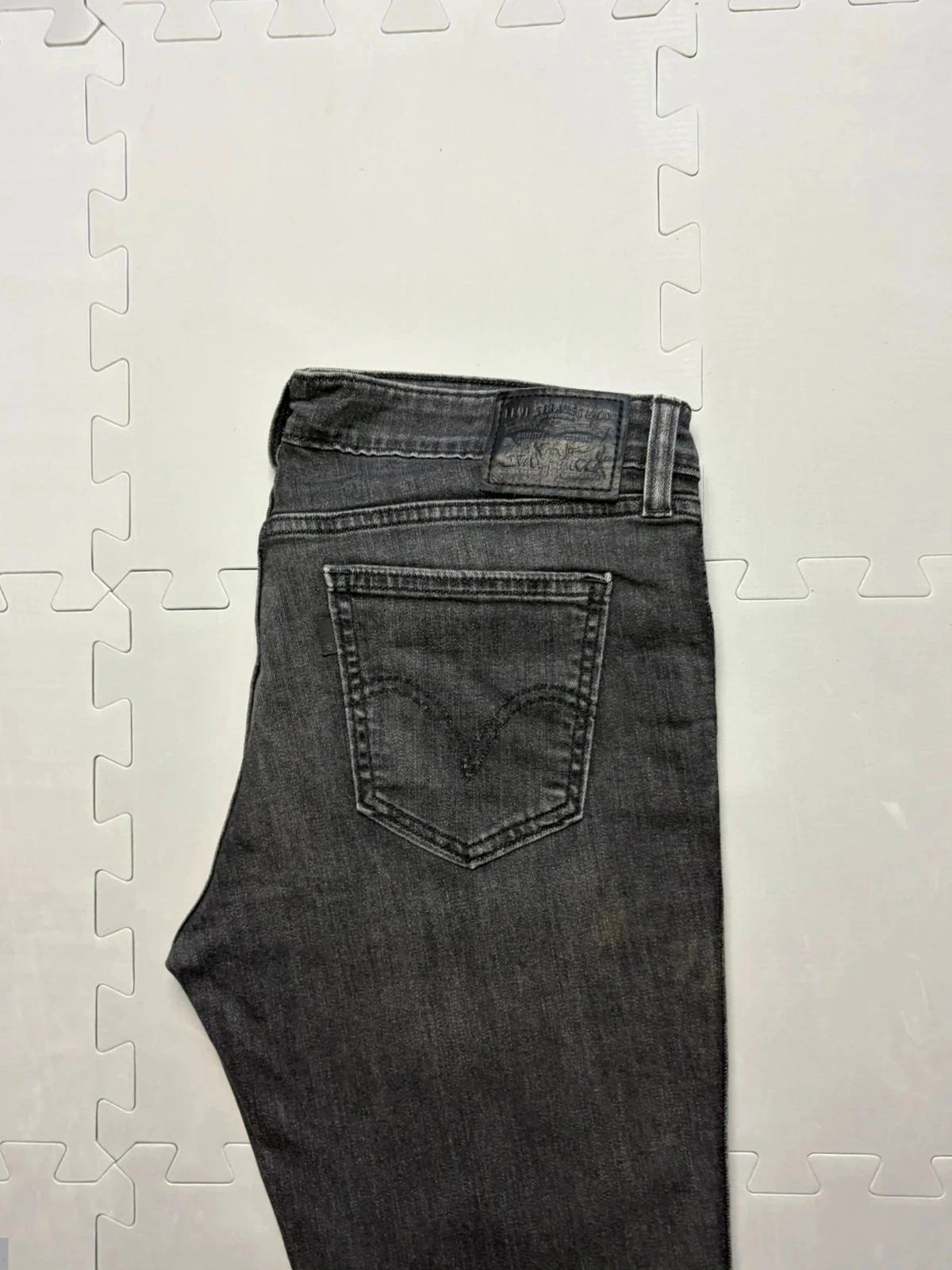 Levi’s Demi curve low rise women’s jeans stretch dark grey uk 12 W31 L32