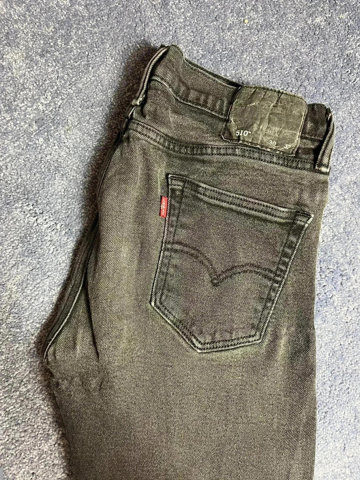 Levi’s 510 skinny stretch men’s jeans W30 L30 altered