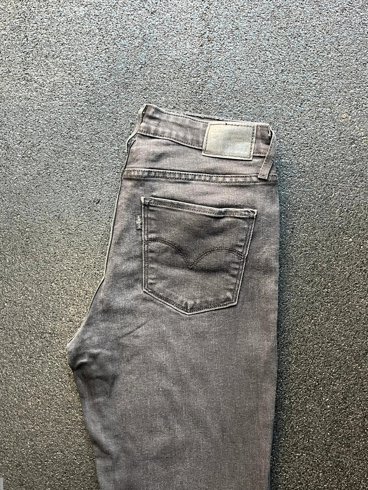 Levi’s 721 high rise skinny black stretch jeans womens uk 10 W29 L30