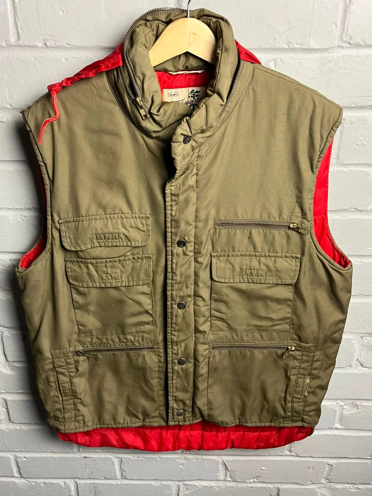 Field master khaki utility gillet men large tall