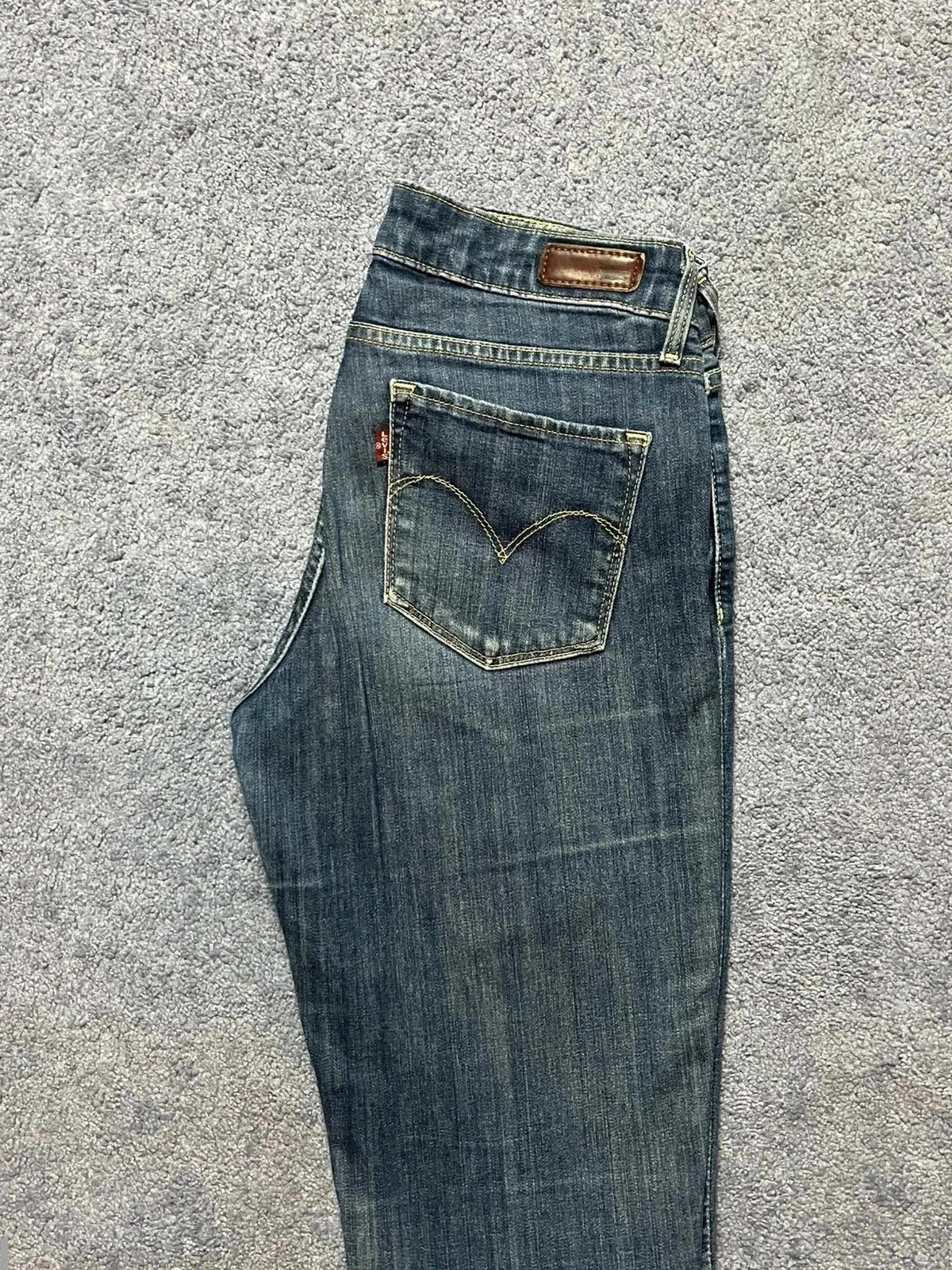 Levis Demi curve low rise skinny blue jeans uk 8 W27 L32