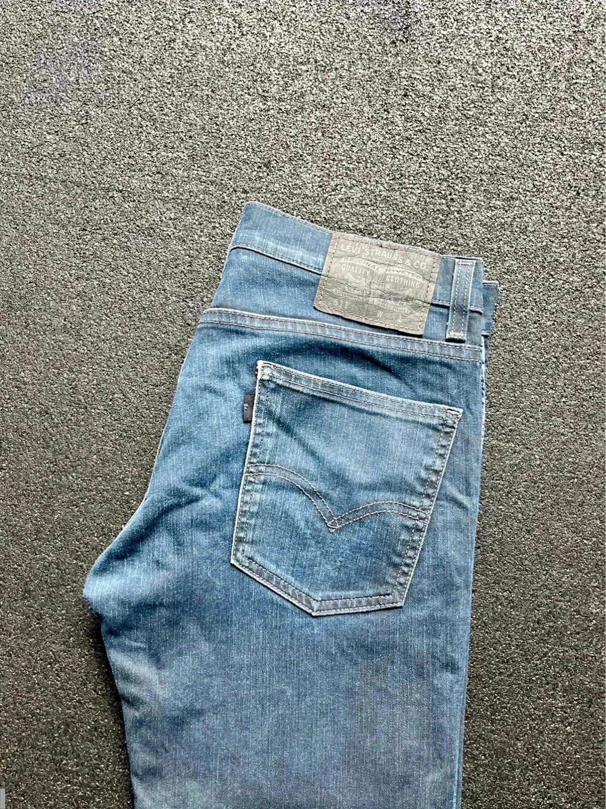 Levi’s 511 slimfit blue stretch jeans men’s W30 L28 altered
