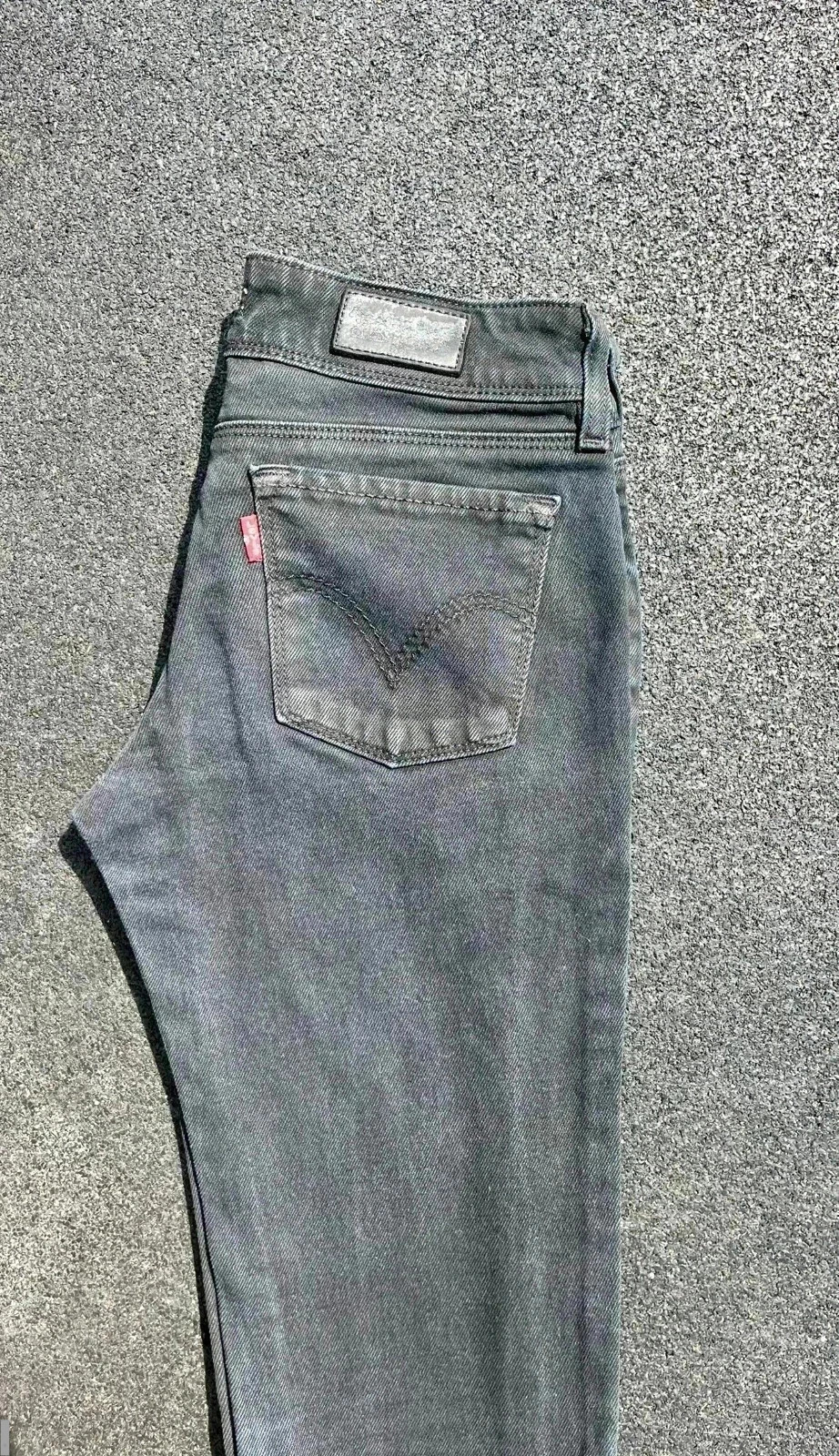 Levi’s vintage 571 slim fit jeans black womens uk 8 L33