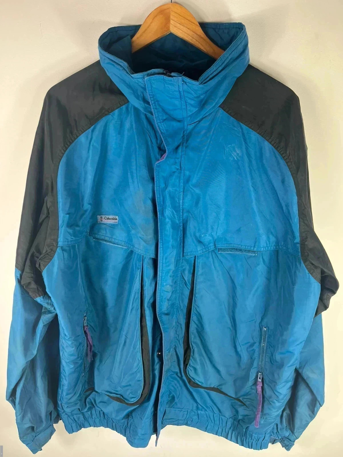 Columbia / powder keg / radial sleeve / men’s tall/ size large /blue / windbreaker