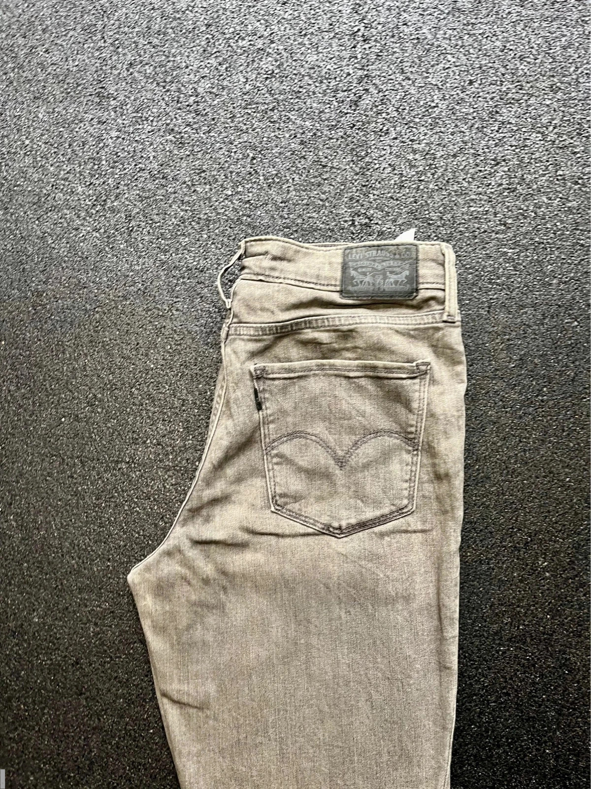 Levi’s 721 high rise skinny stretch grey jeans women’s uk 10 W28 L30