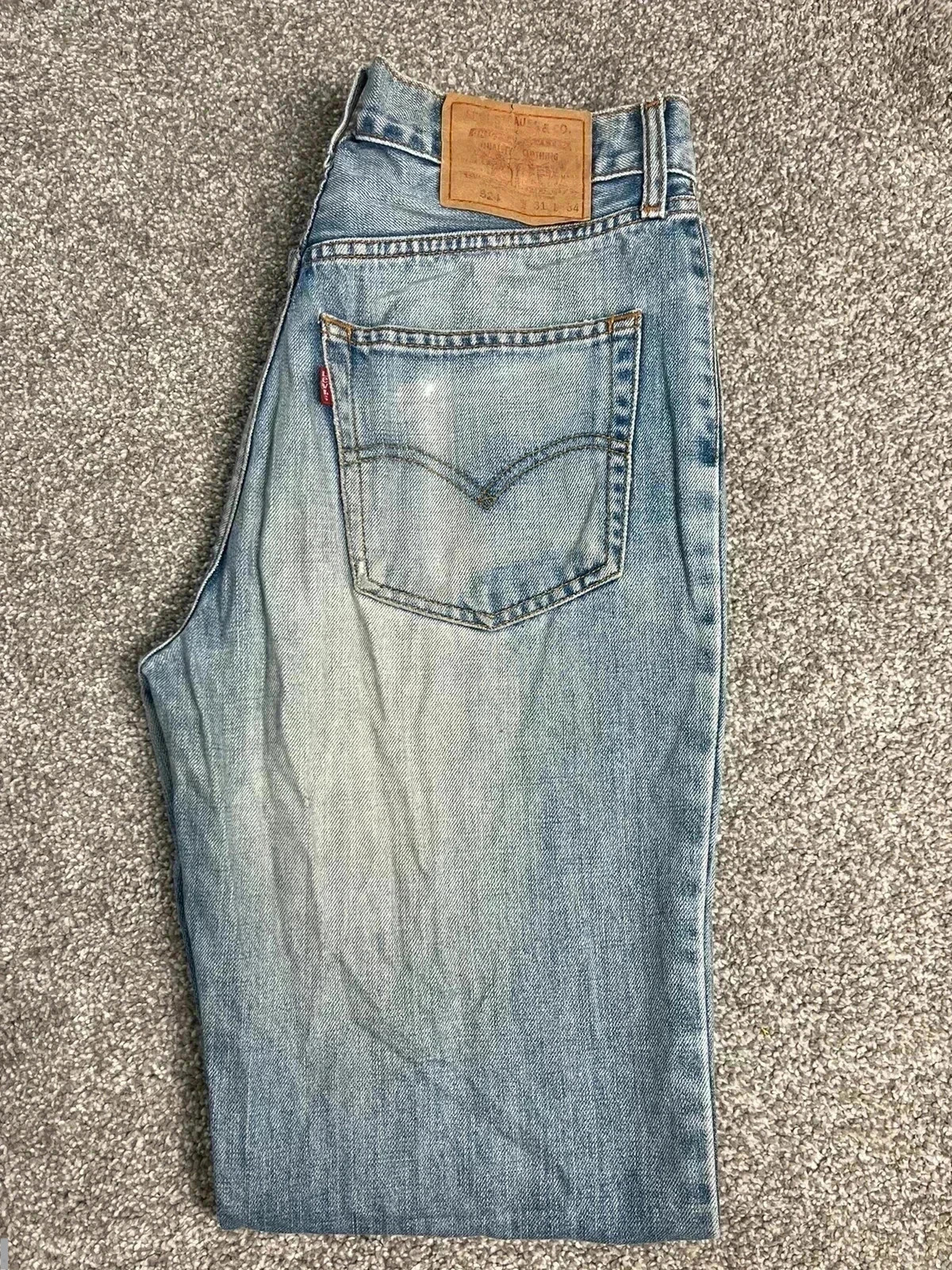 Levi’s vintage 524 workwear mens W31 L31 altered straight fit blue jean