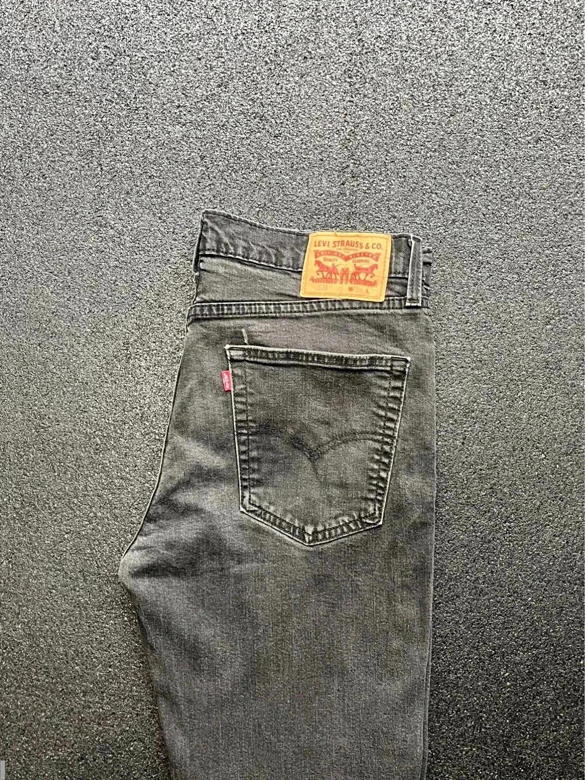 Levi’s 514 straight fit workwear grey jeans men’s W36 L29 altered