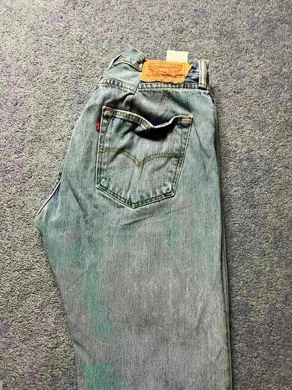 Levis 501 straight fit workwear jeans men’s W30 L32 altered jeans
