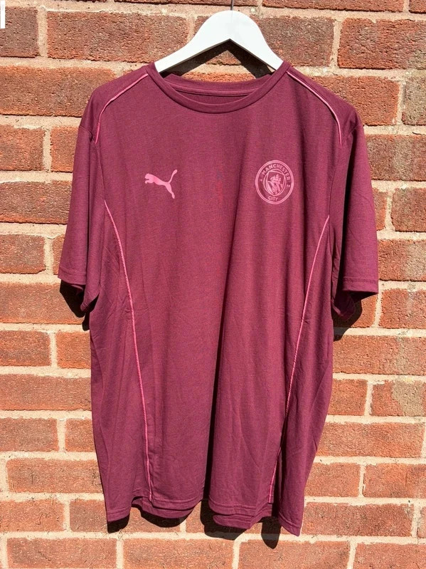 MCFC drycell puma burgundy cityzens men’s large crewneck t shirt