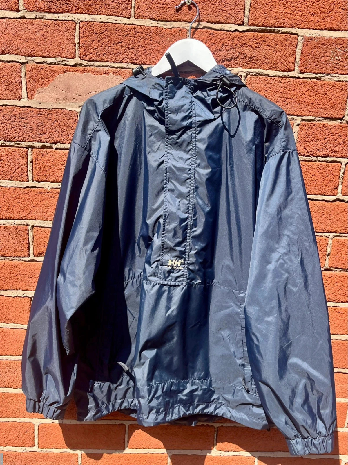 Helly Hansen men’s small 1/2 zip windbreaker jacket Navy
