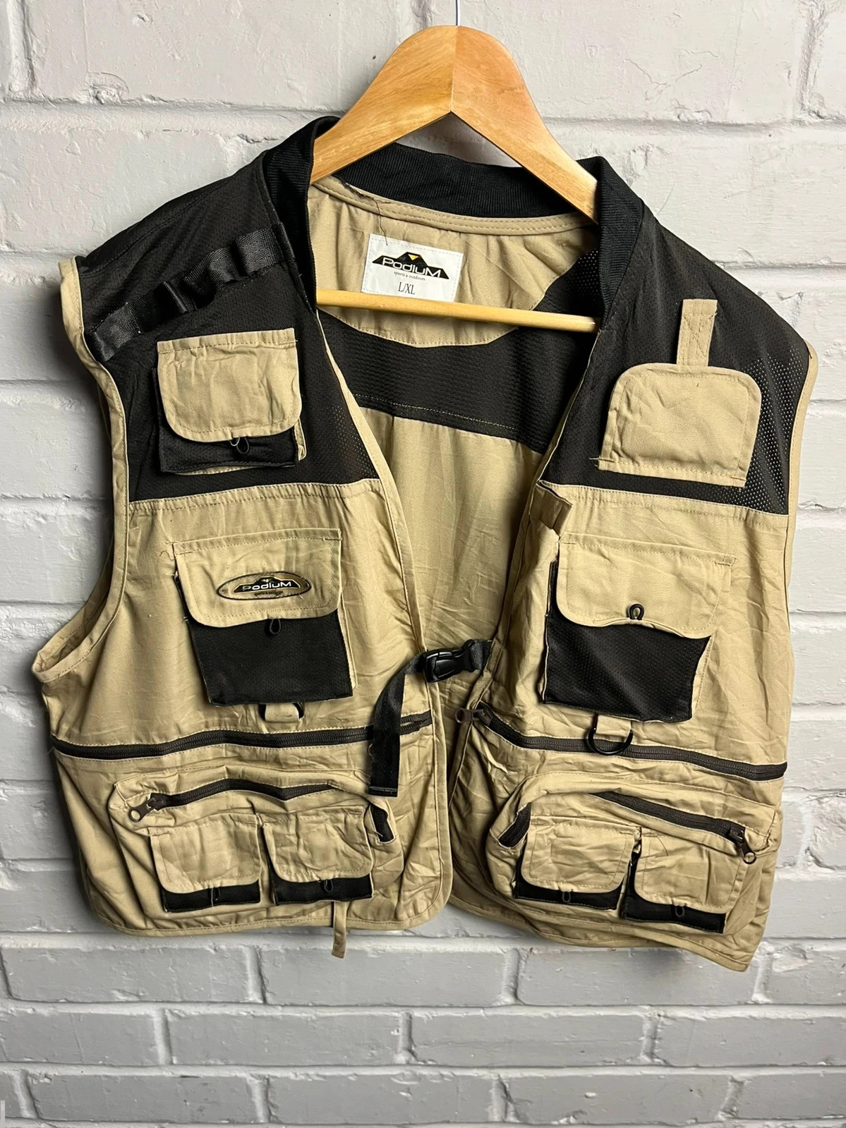Podium utility tactical vest brow beige men’s XL
