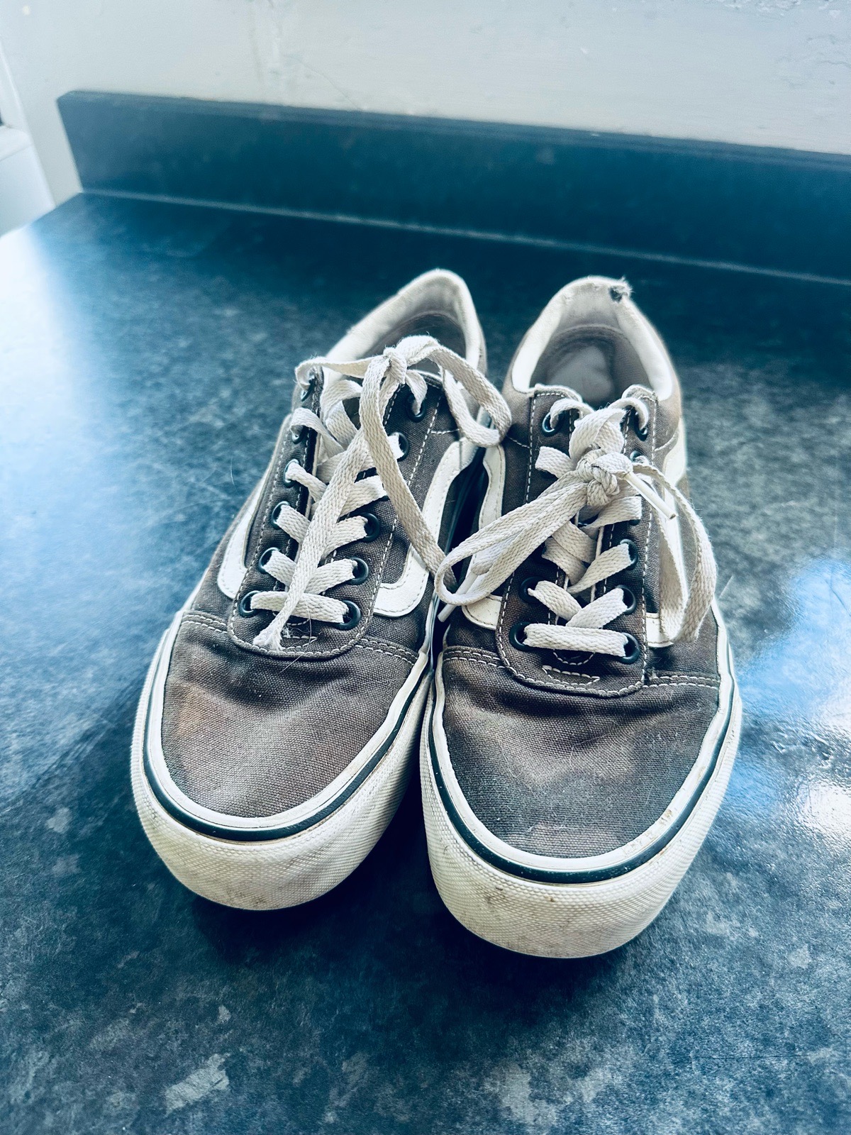 Vans Old Skool Black White Platform Trainers UK 5 EU 38