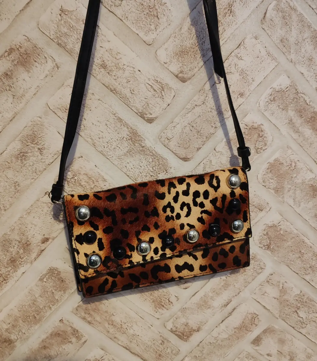 Zara Leopard Print Shoulder Crossbody Bag Womens Summer Going Out