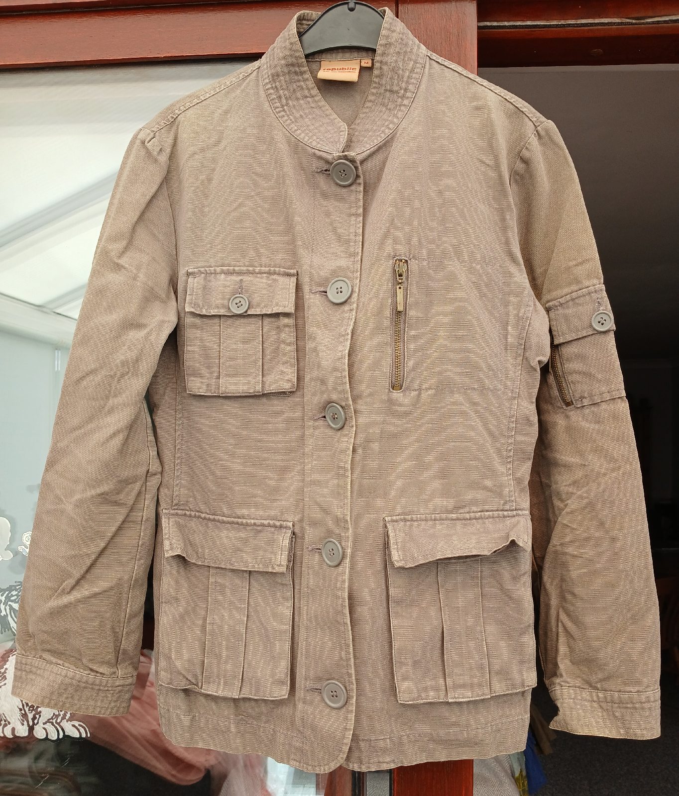 Ladies Y2K Republic Autumn Jacket Khaki Size M (12)