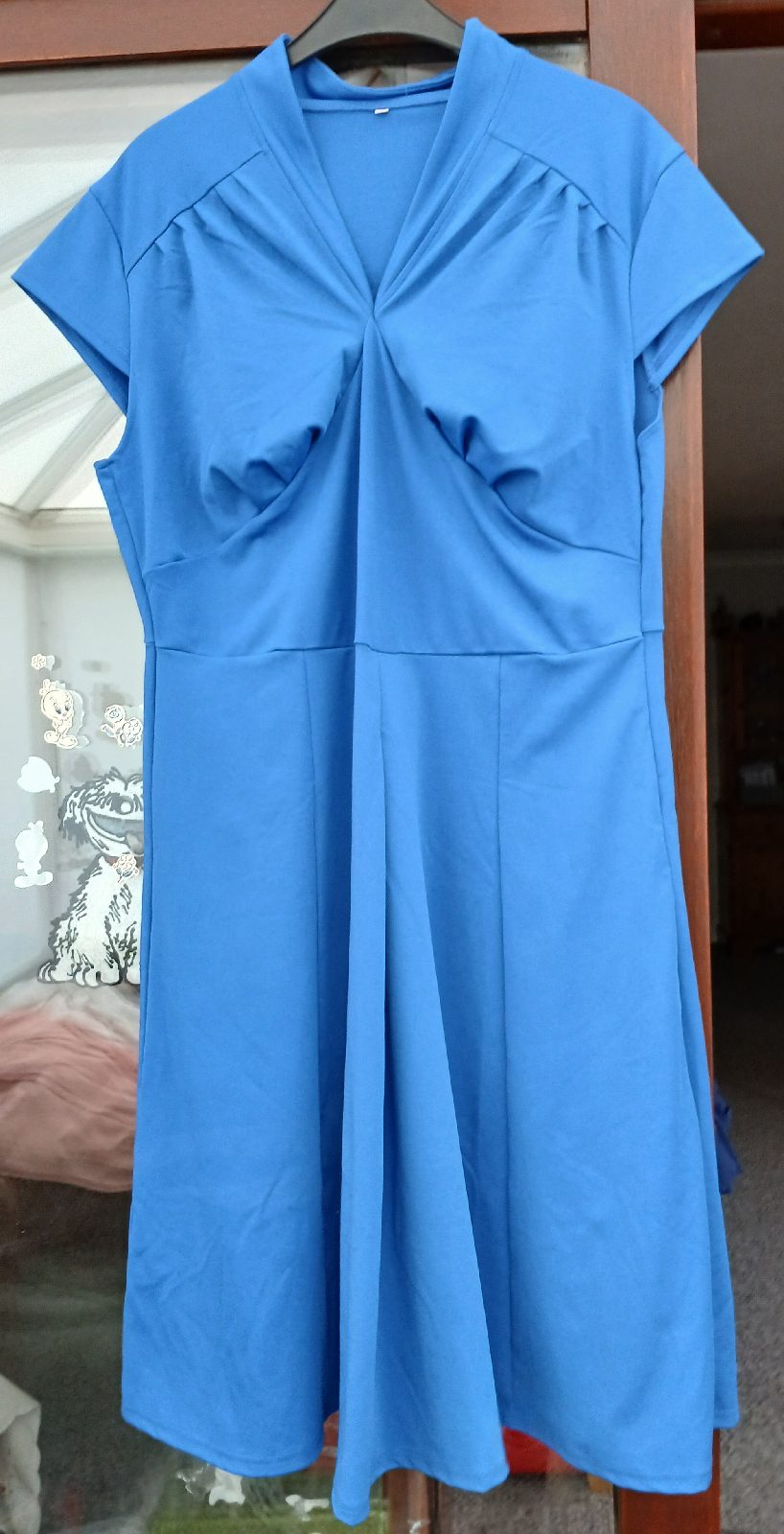 Ladies 40's Style Swing Dress Royal Blue Size 16 Worn Once