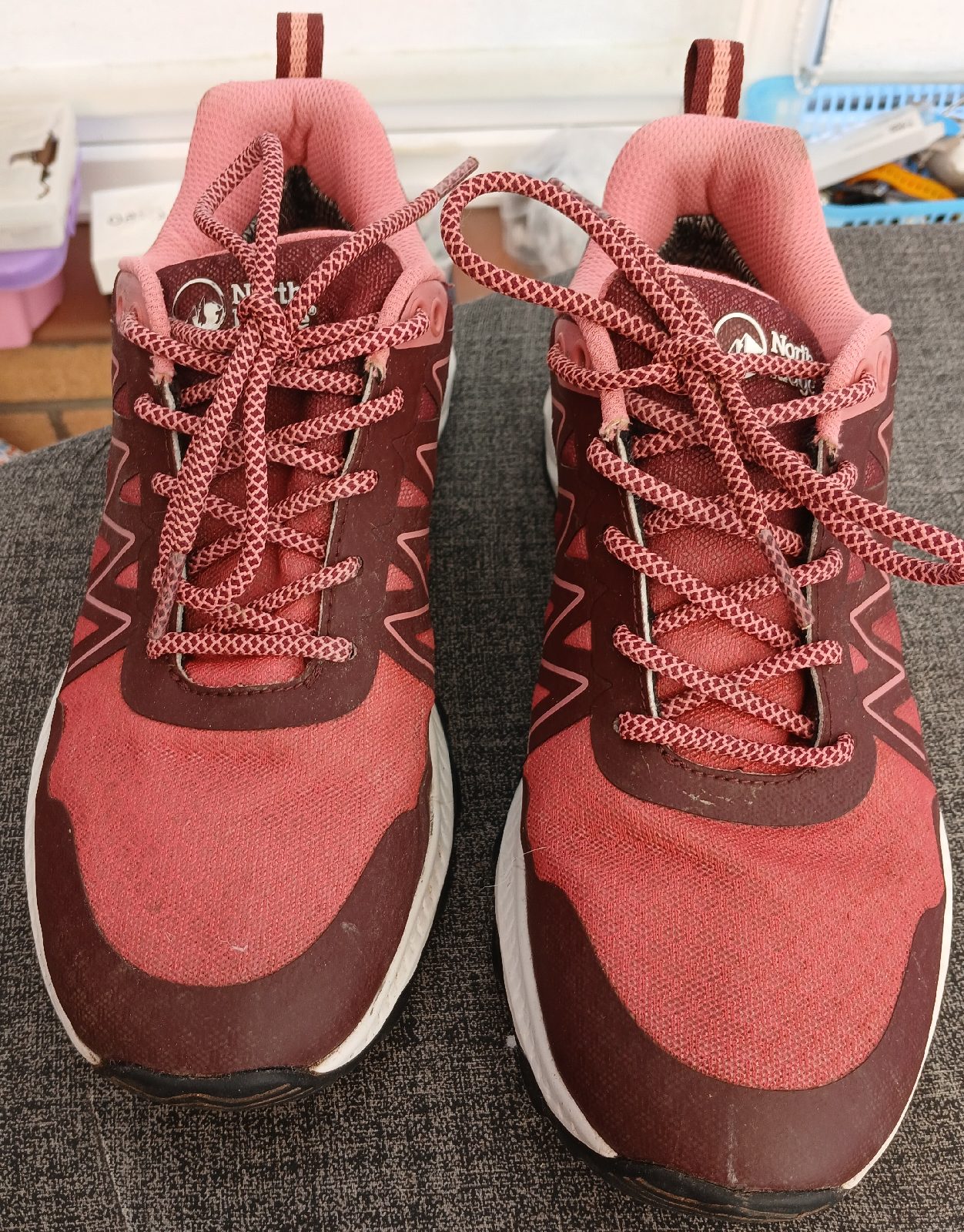 Ladies Go Outdoors North Ridge NAS Trail Walking Trainers Pink Mix  Size 6