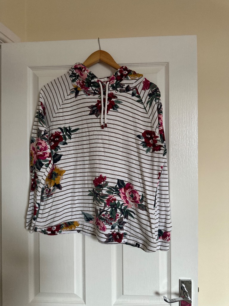 Women’s Joules Size 14 Floral Hoodie Jumper
