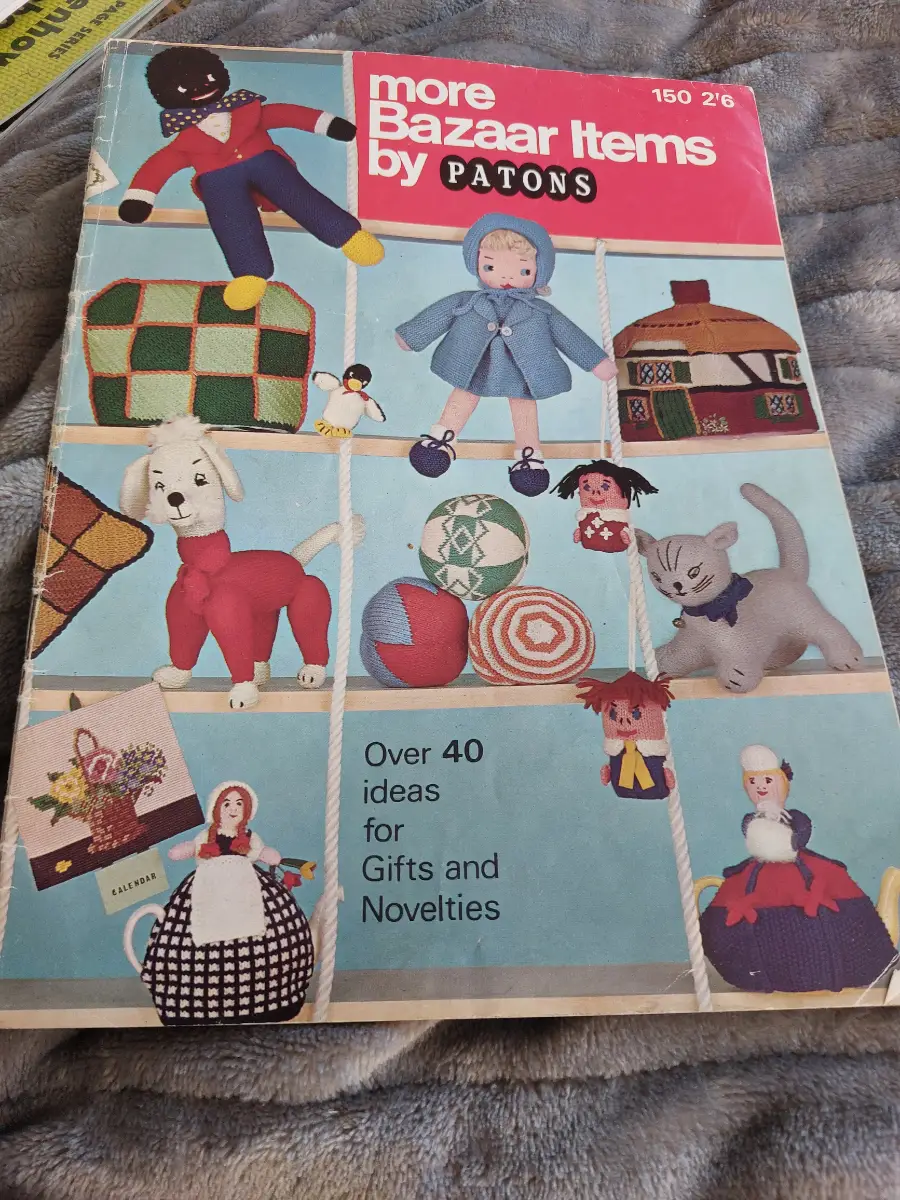 Patons More Bazaar Items vintage knitting pattern booklet