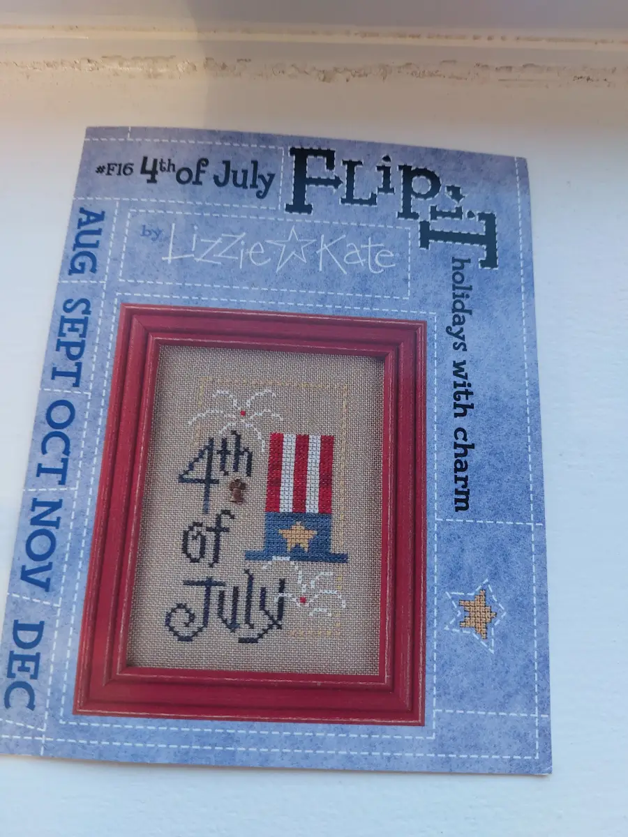Lizzie*Kate 4th of July Flip-It cross stitch chart Lizzie Kate