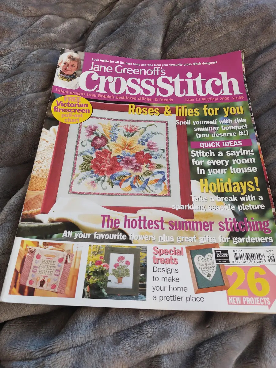 Jane Greenoff's Cross Stitch Issue 13 Aug/Sept 2000