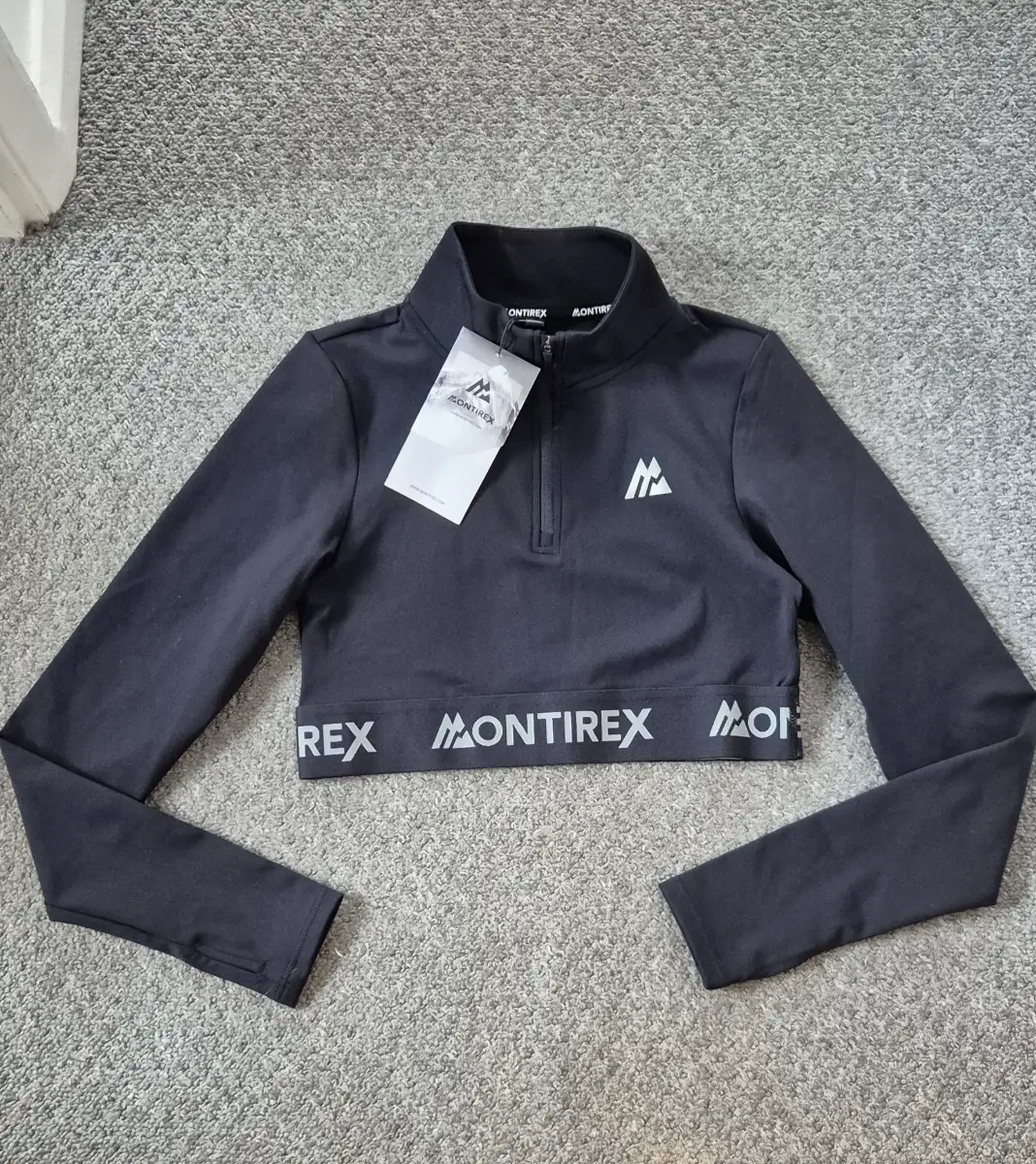 Montirex 1/4 Zip Cropped Jumper (S) NEW