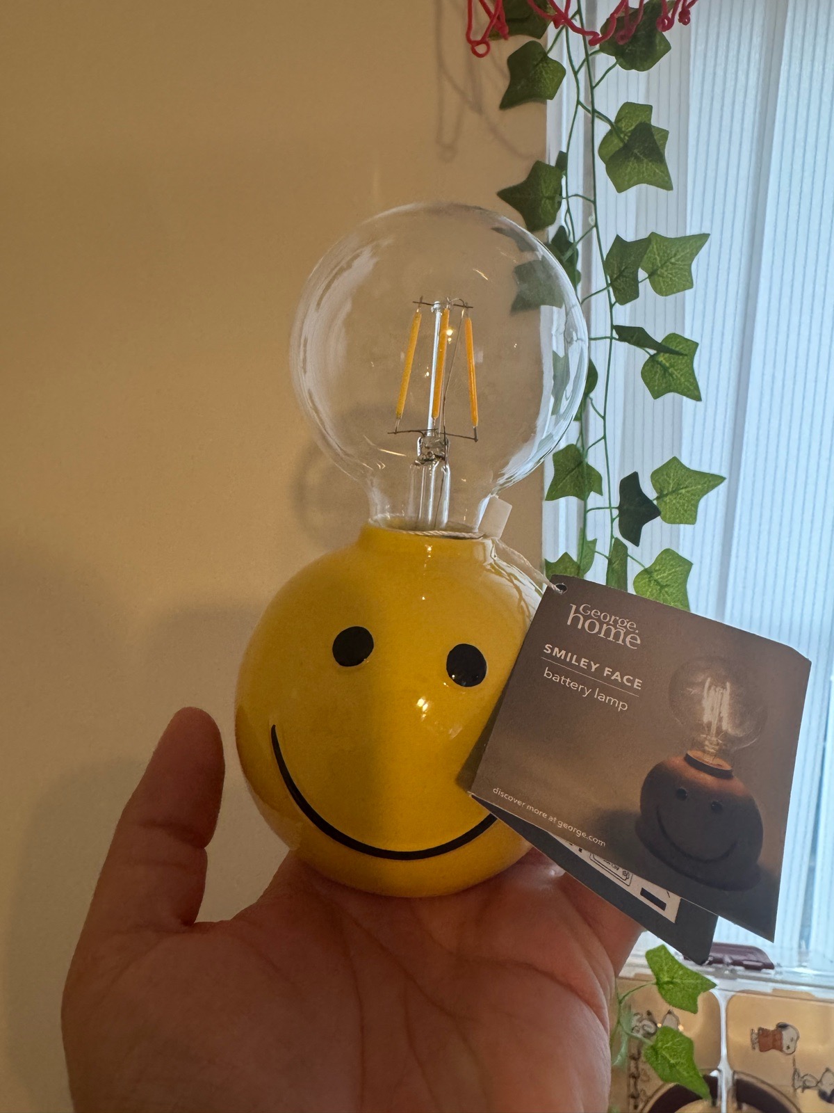 Smiley face Asda George Table Lamp