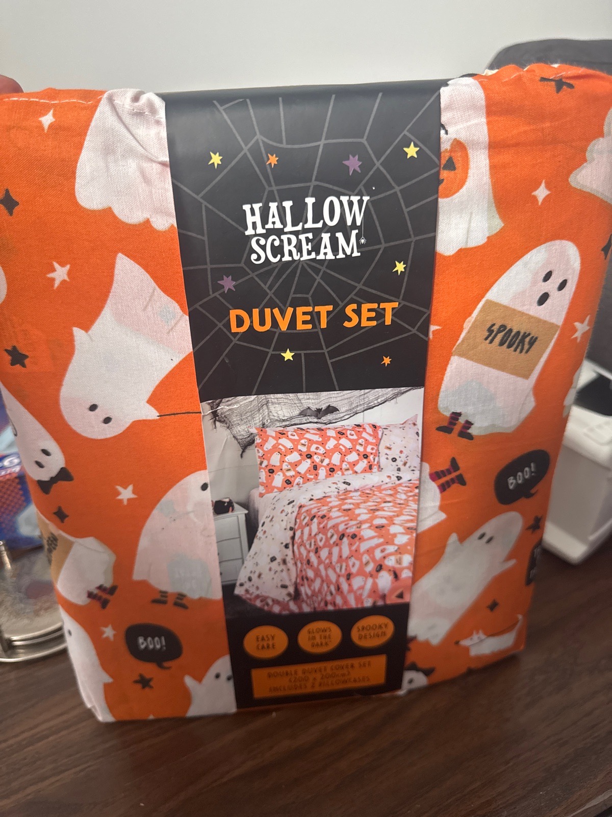 Home Bargains Hallow Scream Double Duvet Set