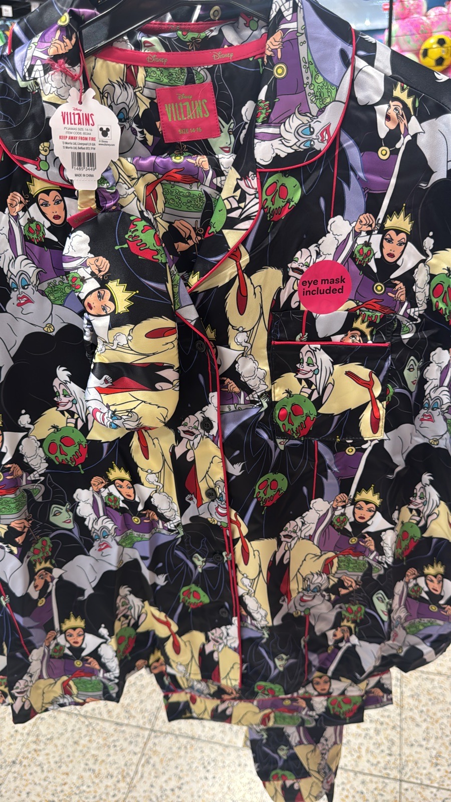 Disney Villains women’s pyjamas set 14-16