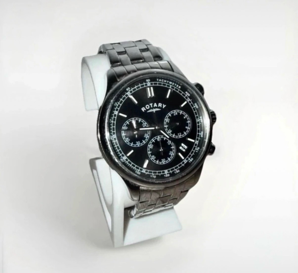 Rotary Chronograph Stainless Steel Quartz Watch Full Set Box Manual GB00191/04