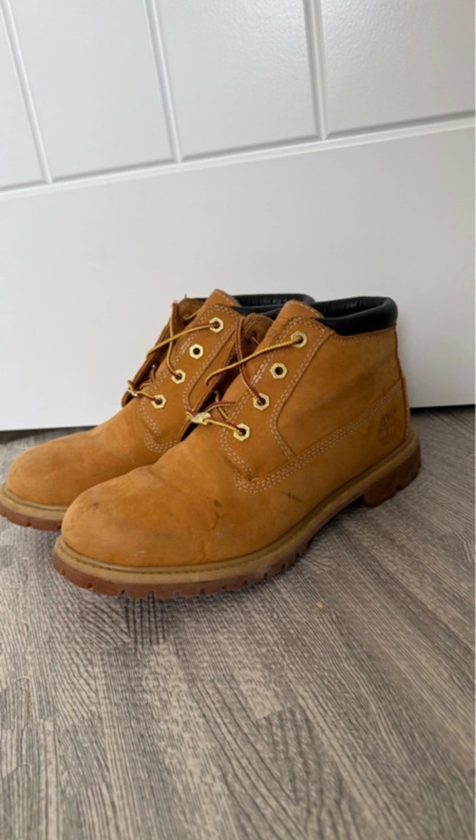 Timberland Premium Chukka Boots UK 7 Wheat Tan Waterproof Leather Ankle Boots