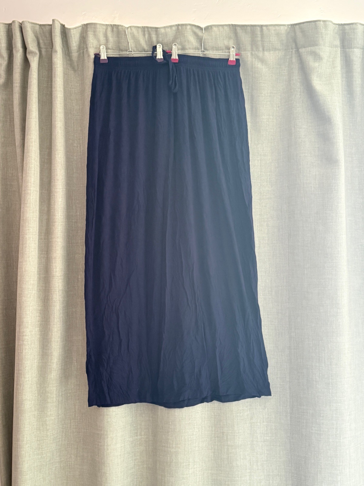 Primark Navy Blue Maxi Skirt – Size L (UK 14-16)