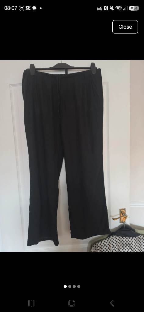 H&M linen trousers size Medium 16