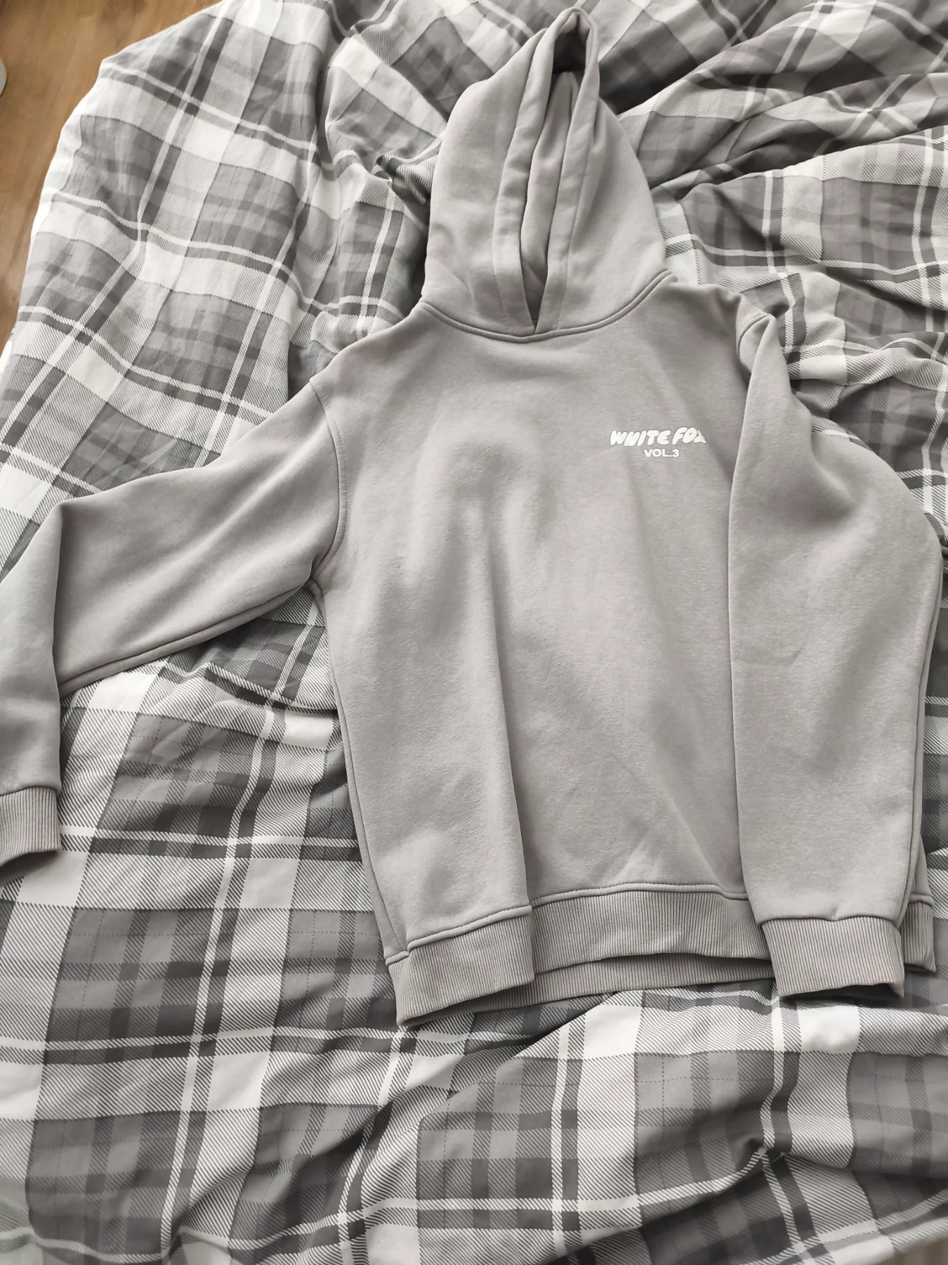 White fox hoodie