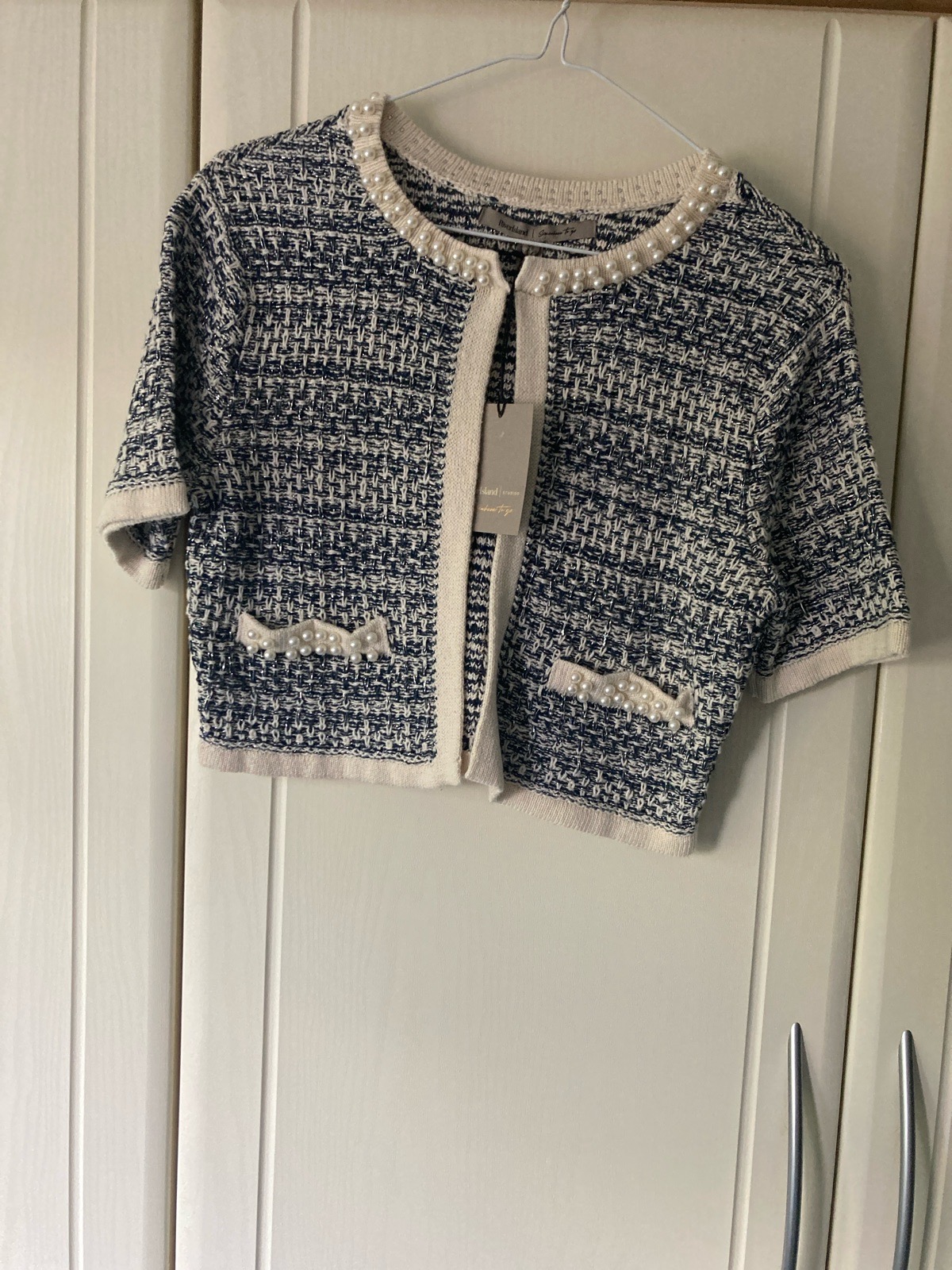 River island beaded bolero top size 8