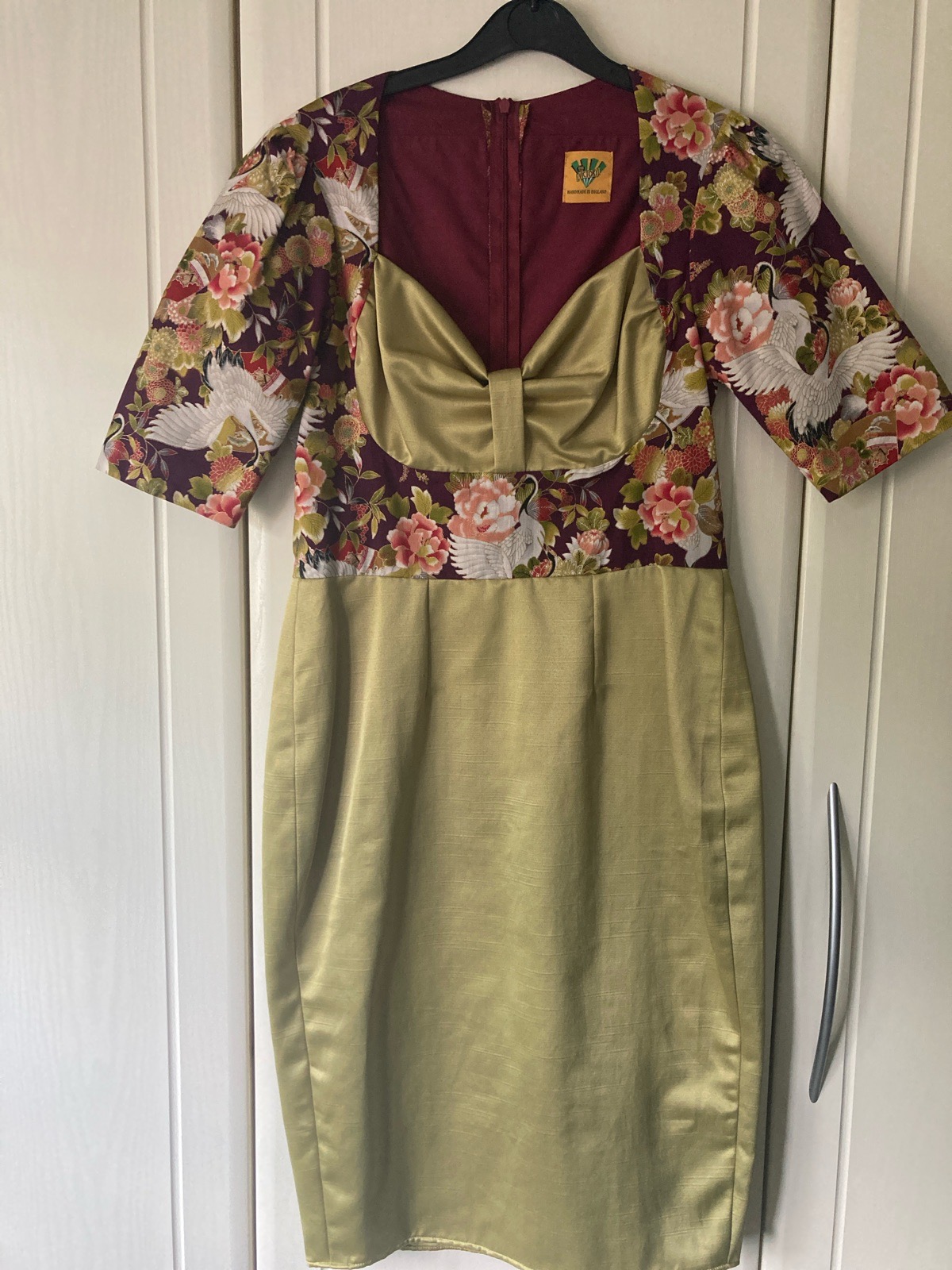 Dig for victory silk occasion dress
