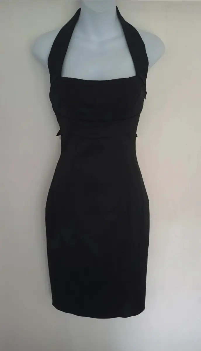 Karen Millen halterneck pleated boddice party and cocktail dress UK size 8 brand new with tags
