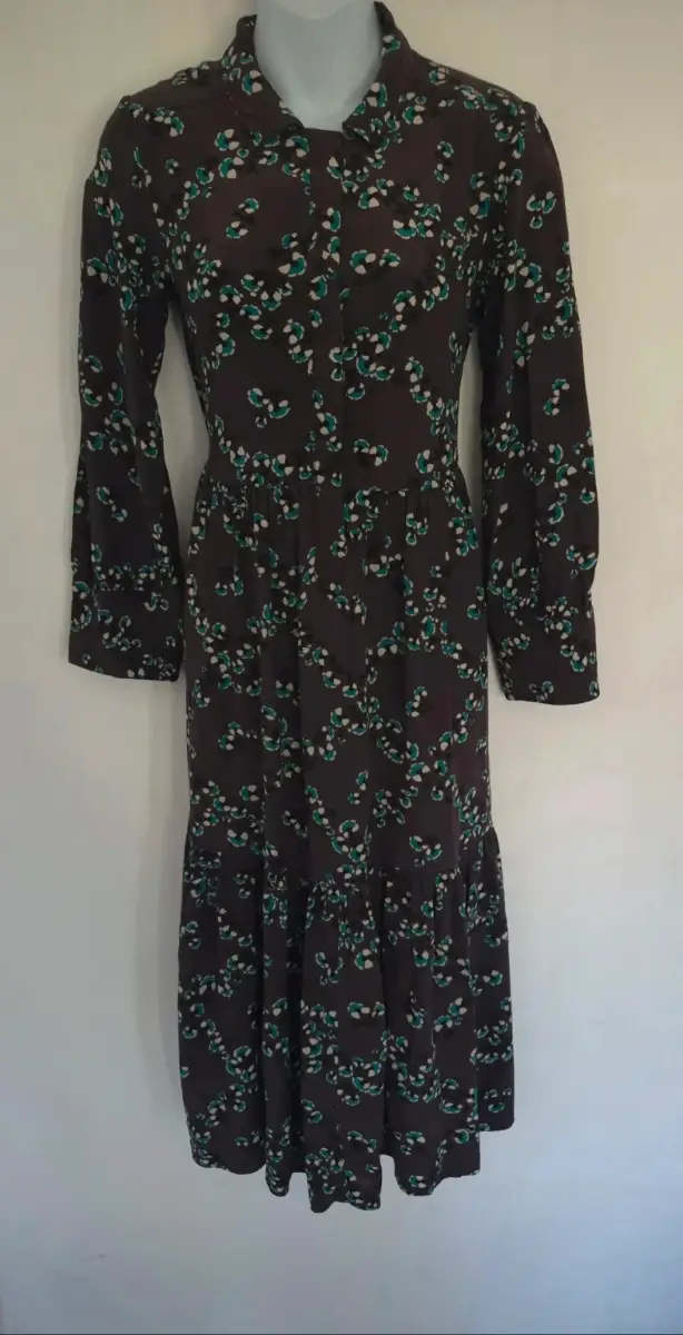 Toast Ume floral womens button up midaxi dress UK size 6