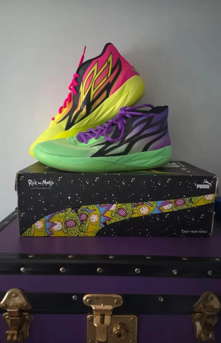 Puma MB.02 Lamello Ball x Rick and morty adventures mens trainers UK size 12