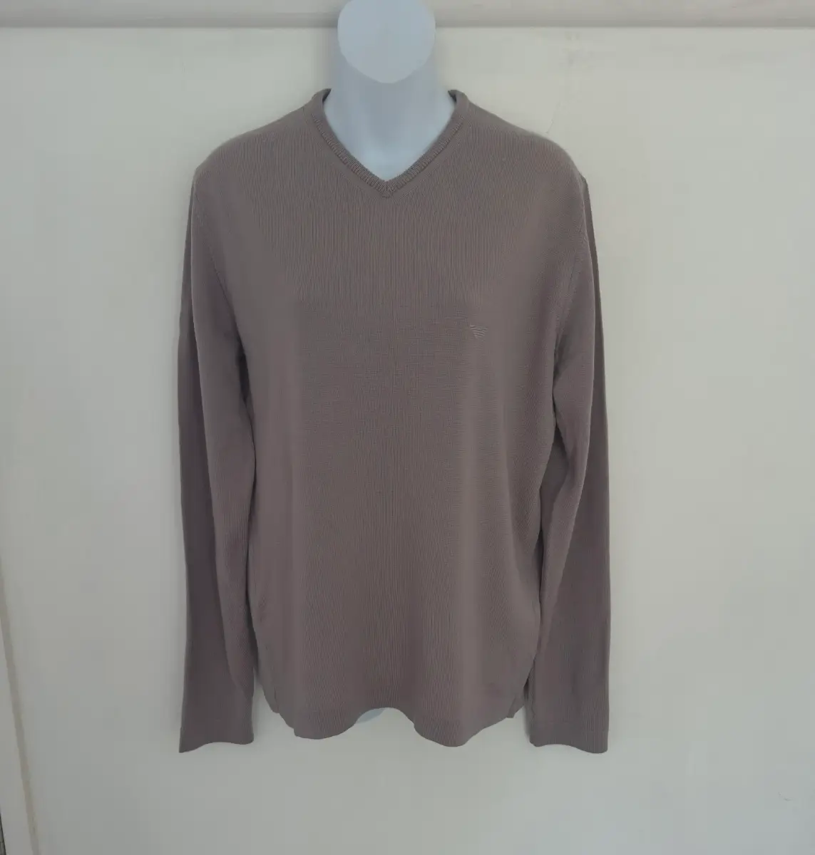 Emporio Armani mens virgin wool vneck knit sweater UK size XXL