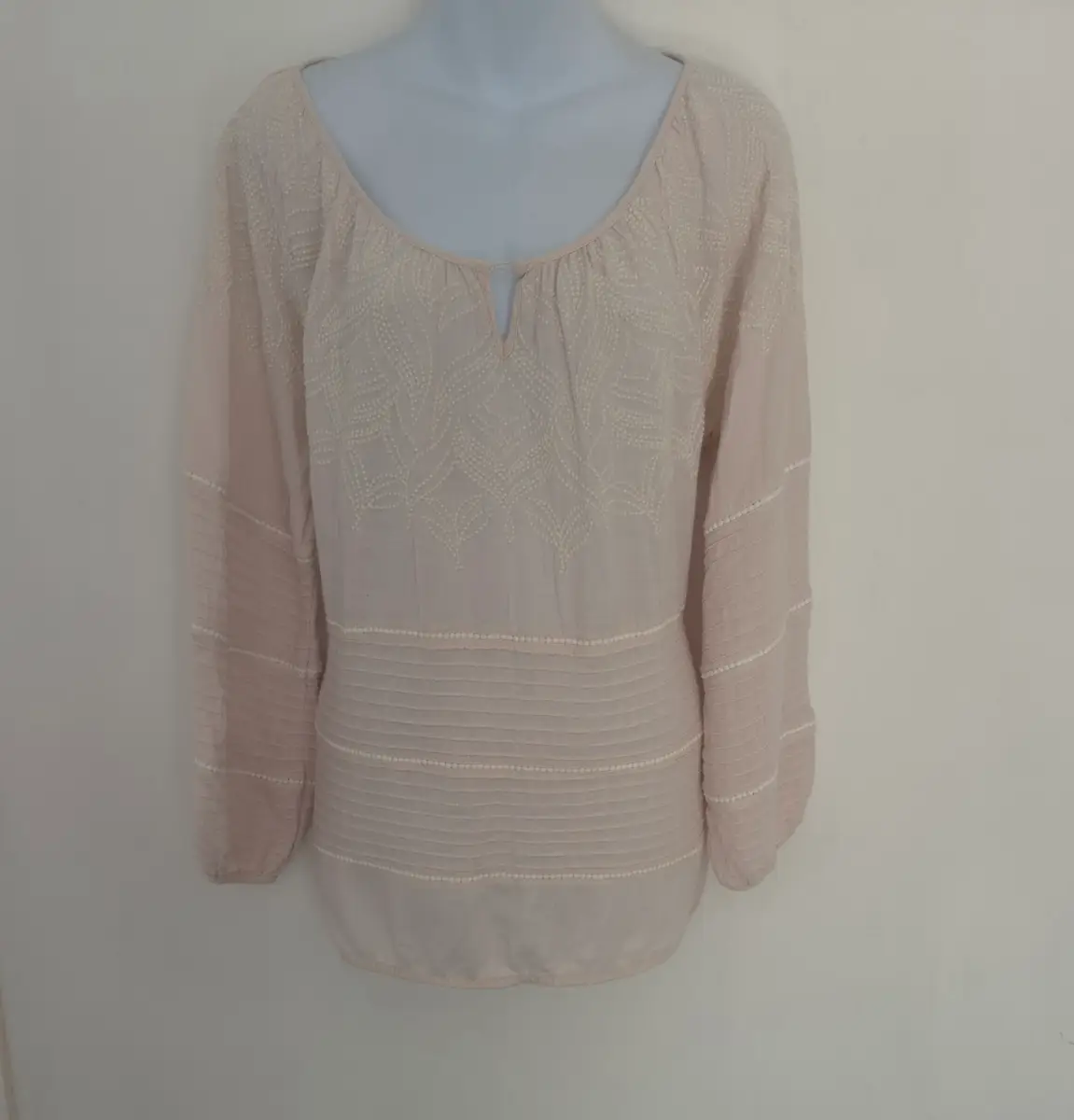 Mint Velvet boho chic rose embroidered blouse UK size 12