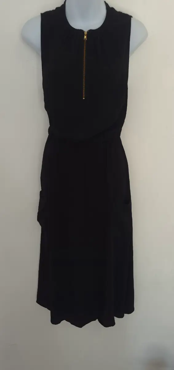 & Other Stories effortless black sleeveless lightweight midi dress UK size 6