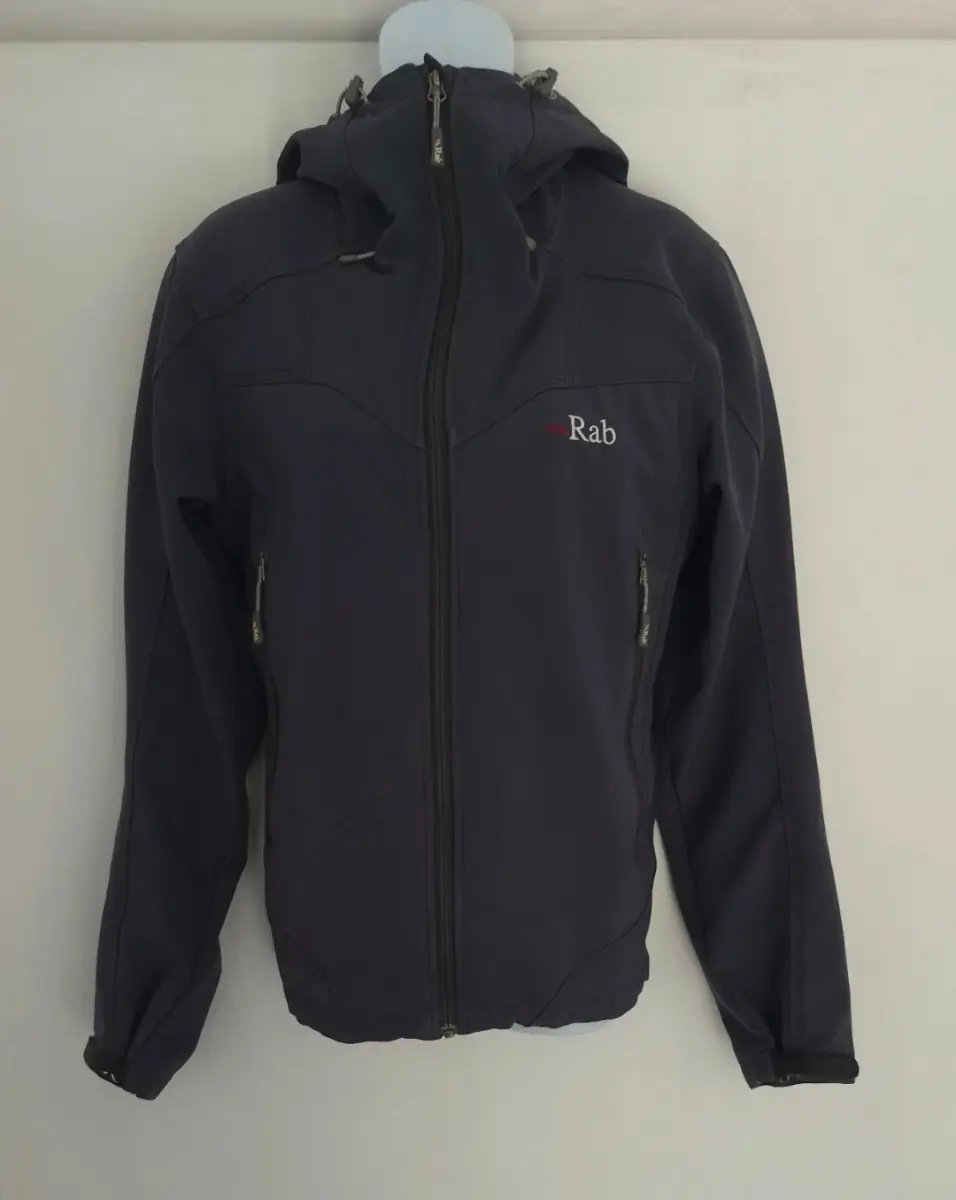RAB Baltoro Apline polartec powershield mesh lined mens windbreaker rain jacket UK size M medium