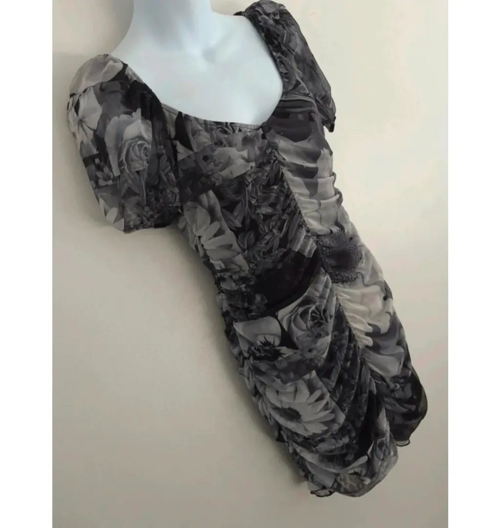Desigual Marsella floral bodycon short sleeve midi dress UK size 14 brand new with tags